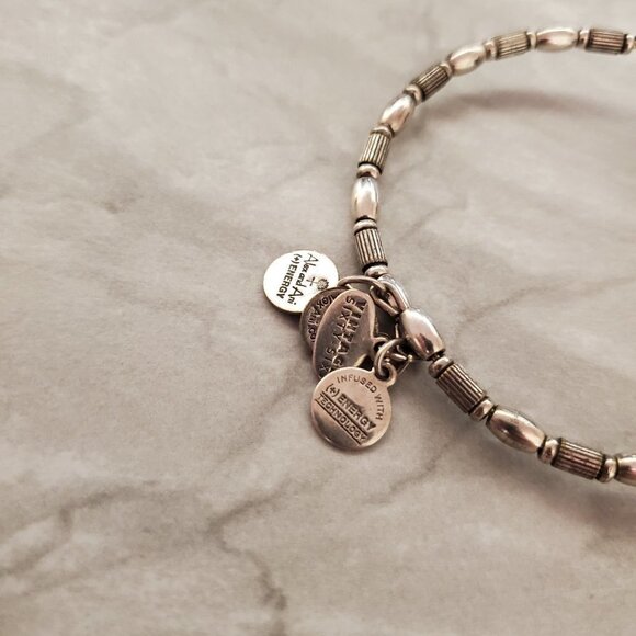 ✨ Alex and Ani Vintage 66 Silver Beaded Hand Expandable Bracelet ✨ - Picture 3 of 5